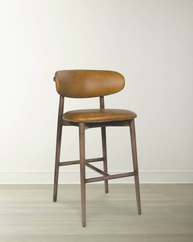 Ethan Leather 30" Bar Stool